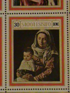 ​SAMOA-STAMP- 1969- CHRISTMAS PAINTING MINT NOT HING S/S SHEET. LAST ONE