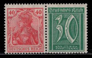 Germany Scott # 124, 141, mint hr, se-tenant, W18