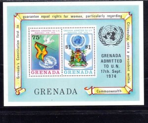 GRENADA #627 1975 ADMITTED TO THE U.N MINT VF NH O.G S/S2