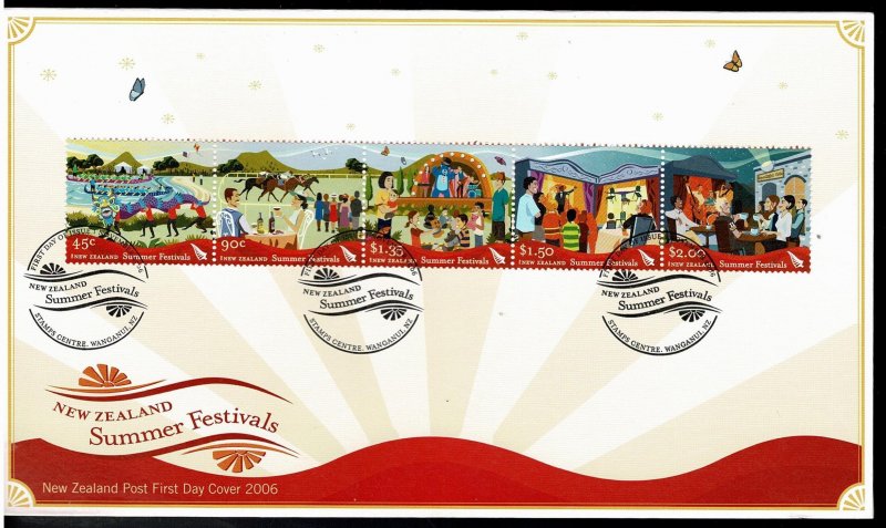 New Zealand 2006 Summer Festivals FDC