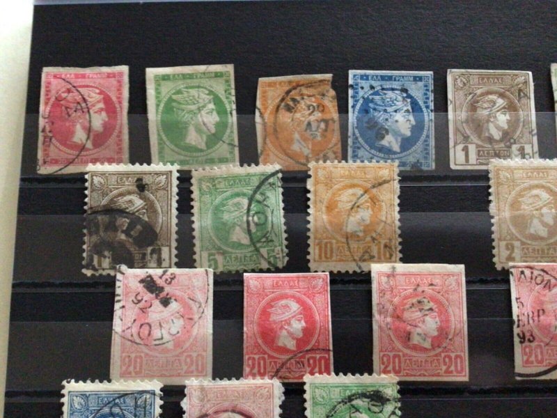 Greece early used stamps A10486