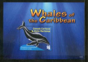 Grenada Grenadines 2008 Whales of the Caribbean Fish Marine Life Animals Sc 2...