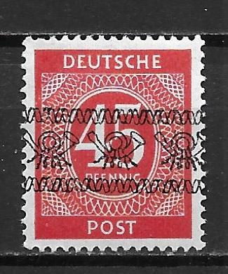 Germany 590 45pf Numeral Type Ovpt. single MNH