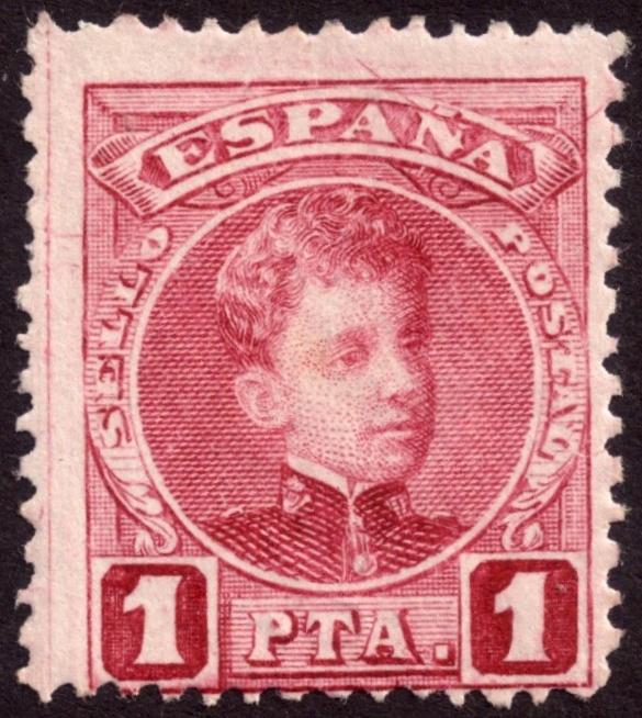 Spain 1900 1p Purple SG304 MH