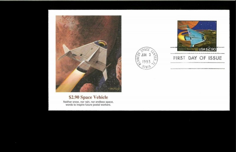 1983 FDC $2.90 Priority Mail Kennedy Space Ctr. FL