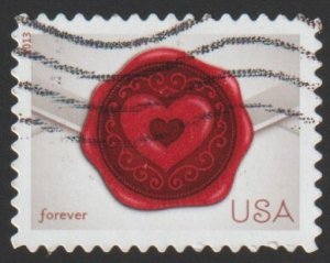 SC# 4741 - (46c) - Sealed with Love - Used Off Paper