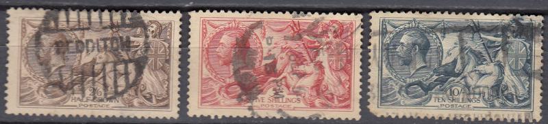 Great Britain - 1919 Britannia Rule the Waves Sc# 179/181 - (935)