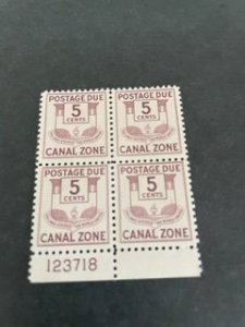 Canal Zone  sc J27 MNH plate block