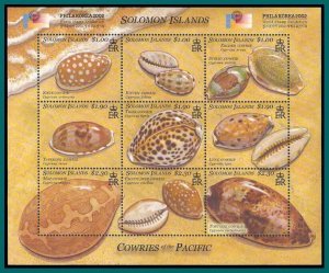 Solomon Islands 2002 Cowrie Shells, sheetlet, MNH #943,SG1024a