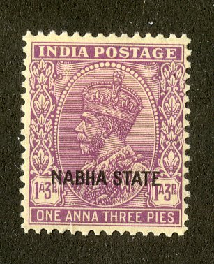 INDIA-NABHA STATE 66 MH SCV $3.50 BIN $1.50