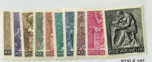 Vatican City #423-432 MLH CV$2.50