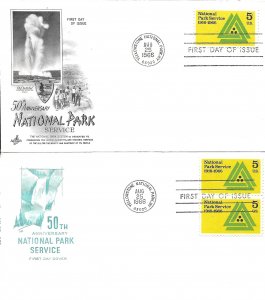 1966 FDC, #1314, 5c National Park Service, Art Craft & House of Farnam