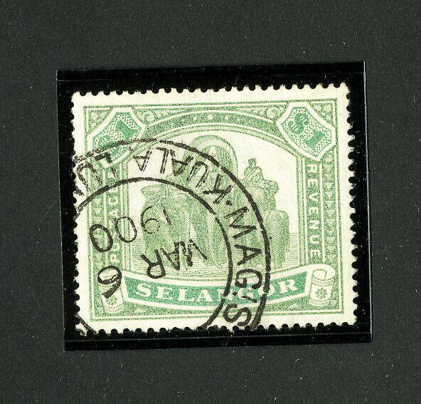 Selangor Stamps # 36 Superb Used Gem Scott Value $150.00