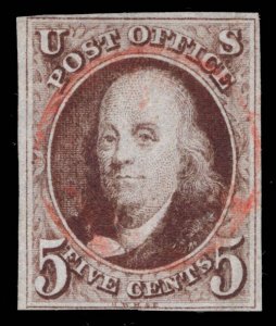 US STAMPS #IMPERF EARLY IMPRESSION USED VF CAT. $500 LOT #2977