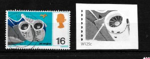 GB 1967 SG754c, 1/6d Discovery, Variety, R1/2 COWLING FLAW, Cat £20, Fine USED