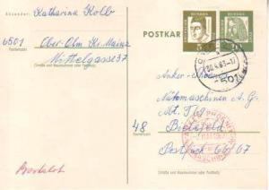 Germany, Government Postal Card