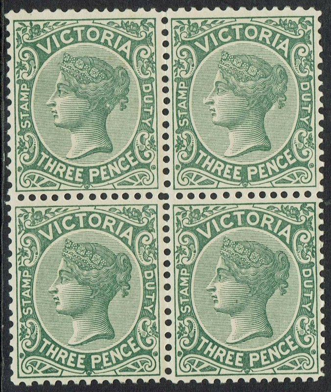 VICTORIA 1899 QV 3D MNH ** BLOCK 