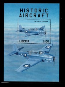 Liberia 1999 - Aviation - Souvenir Stamp Sheet - MNH