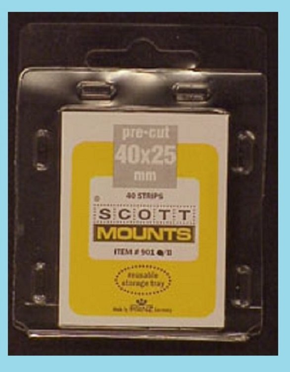 Scott Mounts Black 40/25mm, Pgk. 40 ea. (00901B)*