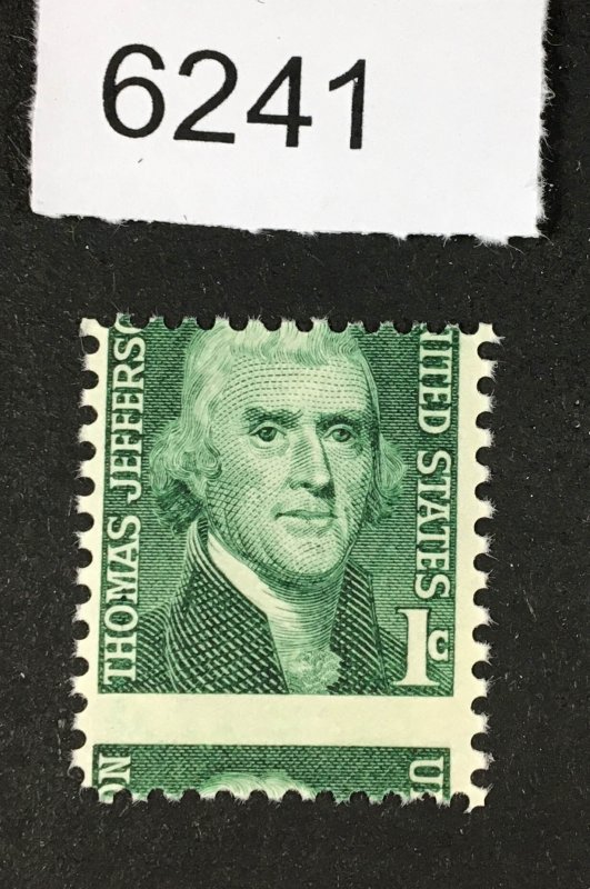 MOMEN: US STAMPS # 1278 VAR. MINT OG NH MISPERF LOT #K 6241