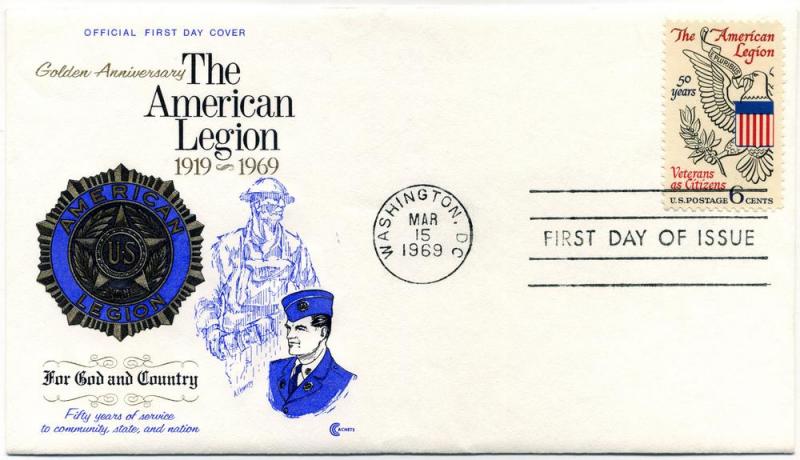 US 1969 Cover Craft FDC American Legion 50 Years Unaddressed