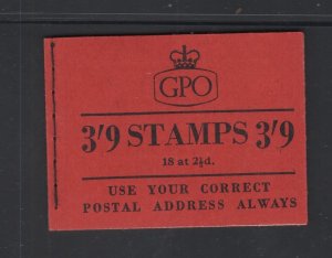 GB #G17  (1956 December  3'9  booklet)  CV £30.00 