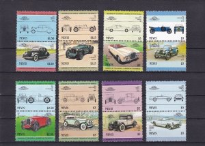 SA19h Nevis 1980's History of Cars mint pairs