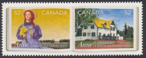 Canada - #2278i Anne Of Green Gables Pair, Die Cut From Quarterly Pack - MNH