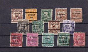 SA21b United States 1930's - 1960's Precancelled stamps with State names