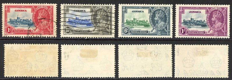Jamaica SG114/17 1935 Silver Jubilee Set Used