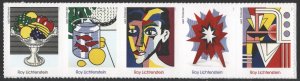 SC#5792-5796 (Forever) Roy Lichtenstein Strip of Five (2023) SA