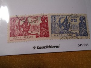 Martinique  #  186-87  used