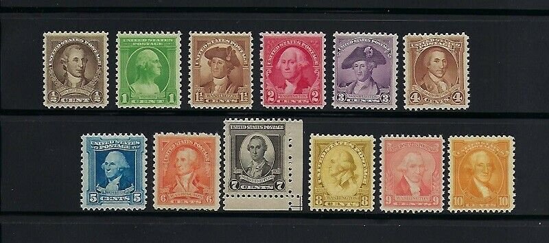 704-715 MINT NEVER HINGED WASHINGTON BICENTENNIAL SET - BCV $33.25  - B11