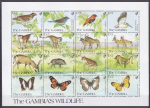 1991 Gambia 1145-1160KL Fauna 40,00 €