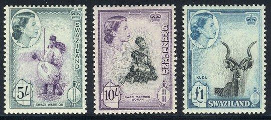 HALF-CAT BRITISH SALE: SWAZILAND #55-66 Mint