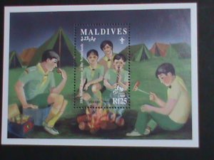 ​MALDIVES-1995-SC#2082-18TH ANNIVE;-WORLD SCOUT JAMBOREE-NETHERLANDS MNH S/S