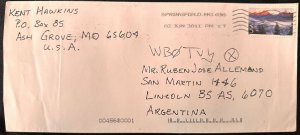 CM) 2011. UNITED STATES. MOUNTAINS. LANDSCAPE. ENVELOPE SENT ARGENTINA. XF