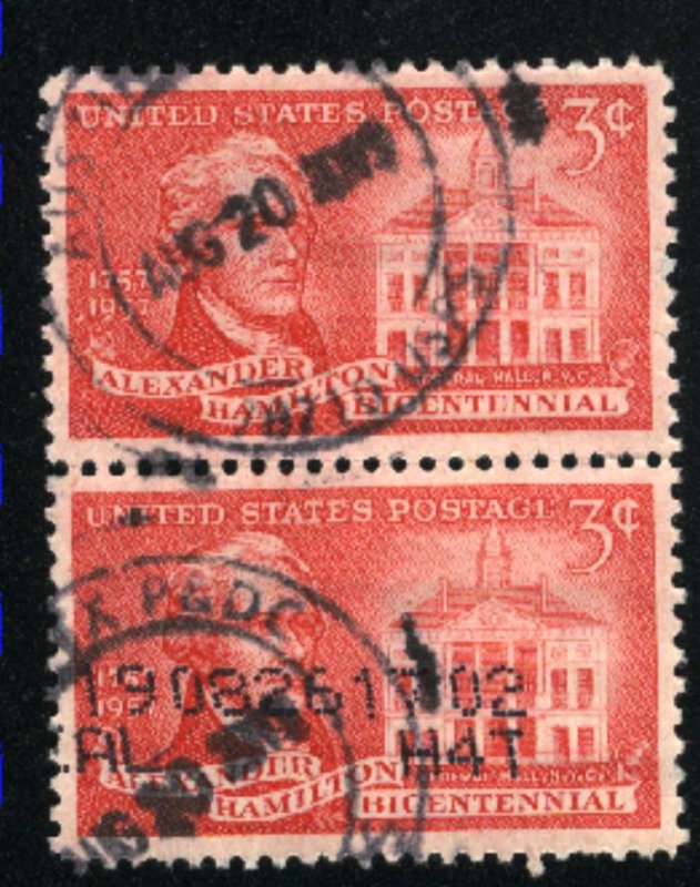 USA  1086    pair  u  VF 1957 PD