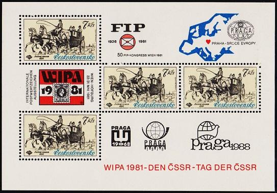 Czechoslovakia.1981 WIPA 1981.Miniature Sheet. Unmounted Mint