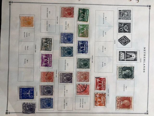 New Zealand Newfoundland New Hebrides Naru Netherland Prior to 1940 Album Sheets