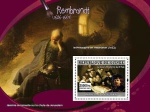 Guinea 2007 MNH - ART - Dutch painters: Rembrandt. YT 586, Mi 4894/BL1288