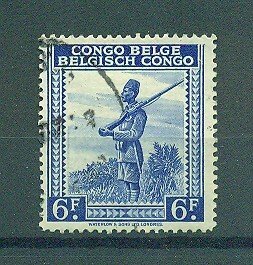 Belgian Congo sc# 203 used cat value $.25