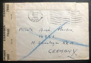 1944 Rothesay Scotland To Germany POW Camp Cover Stalag 20 A US Prisoner of War