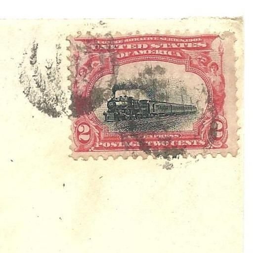 10/29/1901 cover Lincoln Falls, PA 8-page Ltr to A Huss 3 transit CDS on reverse