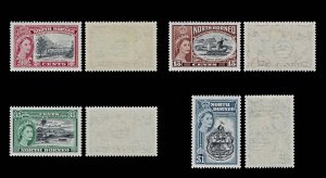 4523: North Borneo SG387 7th Anniv. Set of 4. 1956. Sc#276 Mi309 LMM Mint. C£6