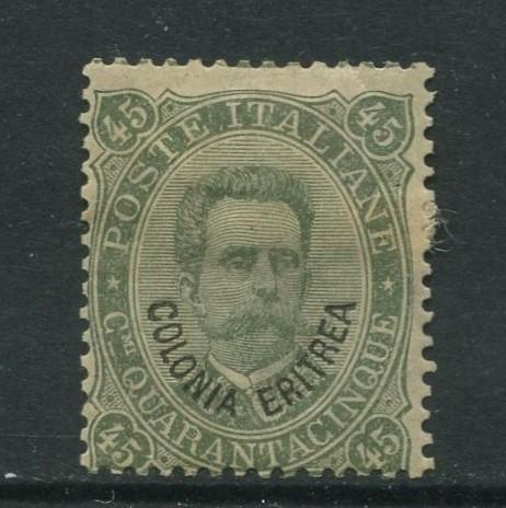 STAMP STATION PERTH Eritrea #8 King Humbert I Italy Overprint1892 MH CV$32.00