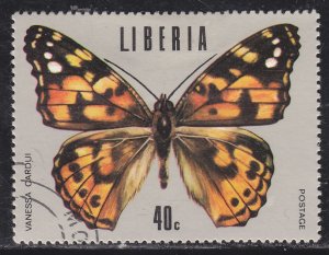 Liberia 688 Tropical Butterflies 1974