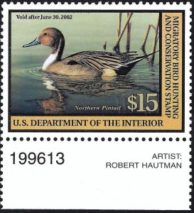 US Scott #RW68 MNH OG XF 15.00 2001 US Federal Duck Stamp CV 35.00