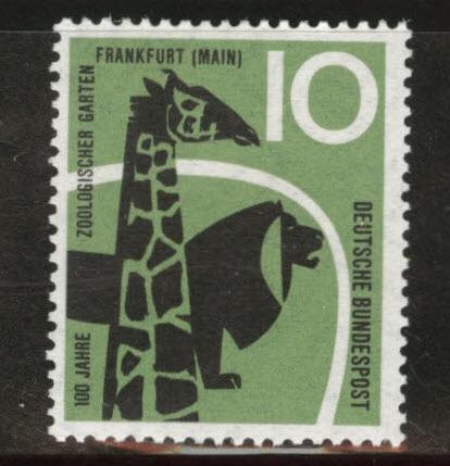 Germany Scott 784 MNH** 1958 Frankfort Zoo stamp
