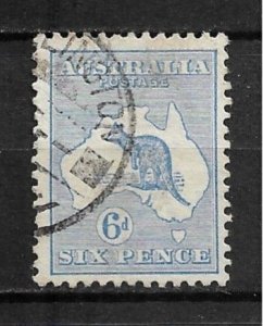 1913 Australia Sc8 6d Kangaroo used